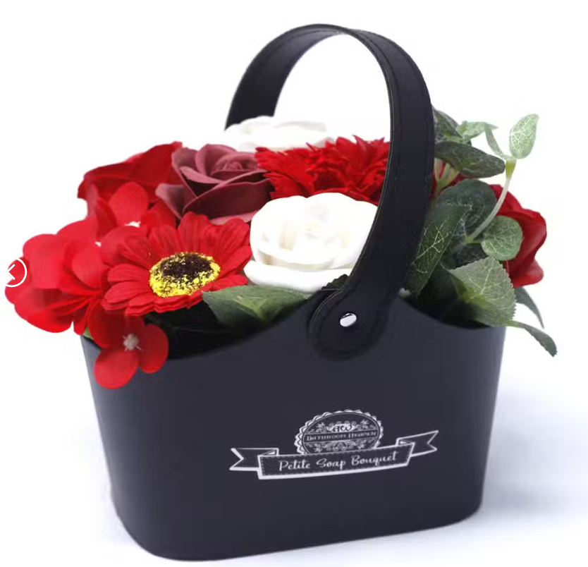 Bouquet Petite Cesta - Rojos Ricos