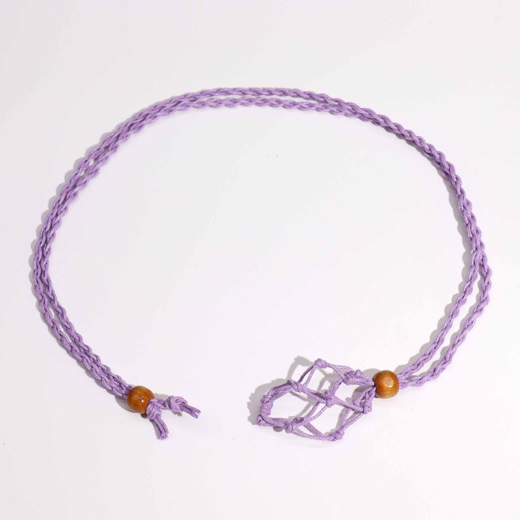 1x Cordones para Collar de Piedras Preciosas 45 cm - Purpura