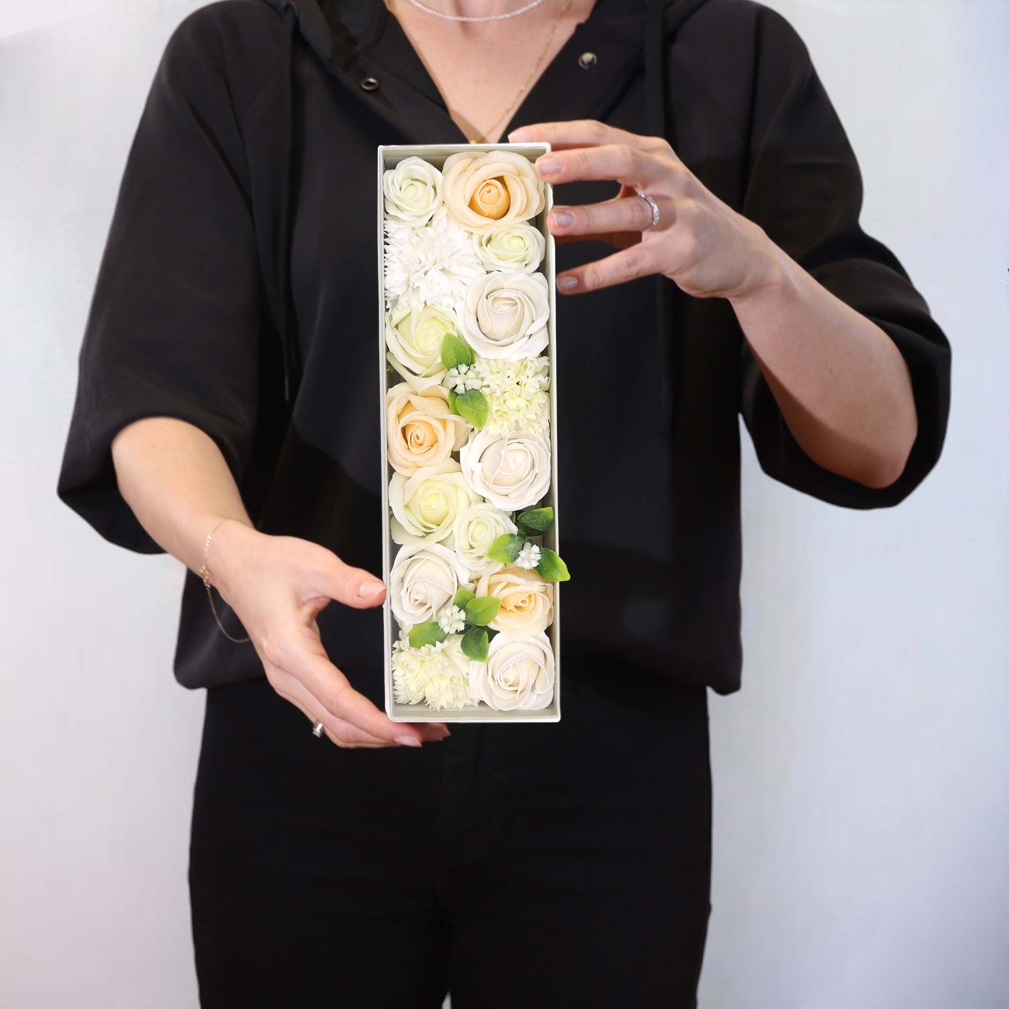 Caixa Longa - Bênçãos de Casamento - Branco e Marfim