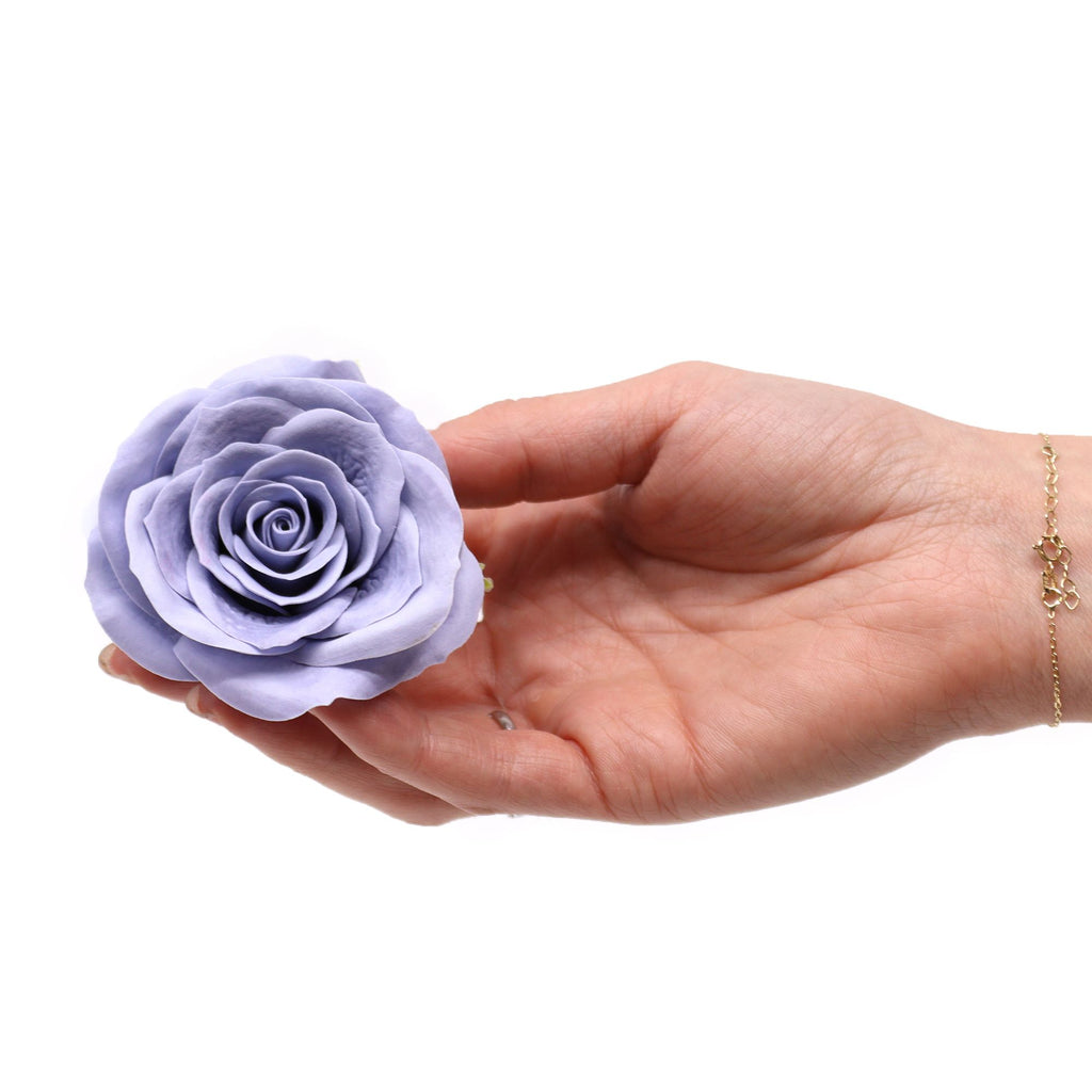 Flor de Sabonete Artesanal - Rosa Vintage - Azul