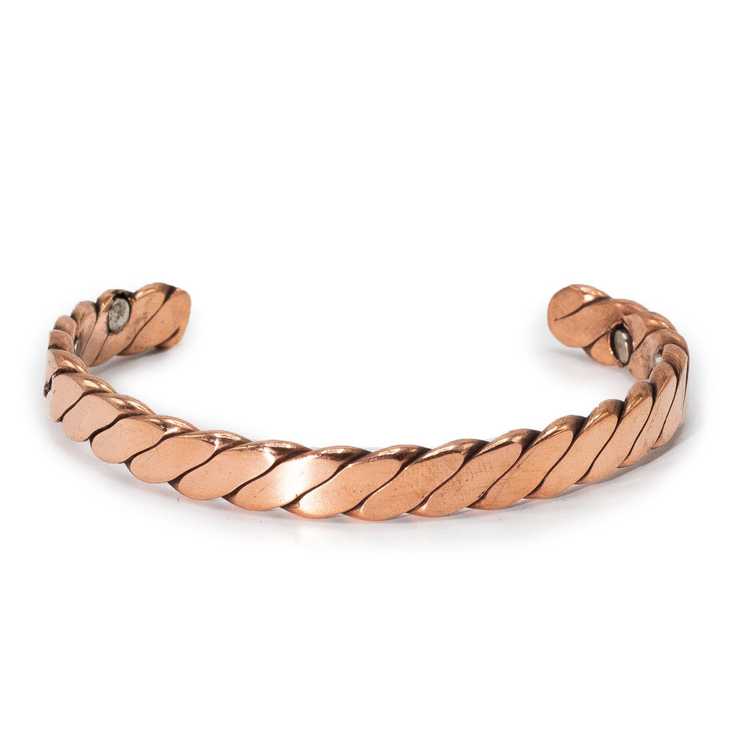 Pulseiras de cobre maciço para homem com ímanes (sortidas)