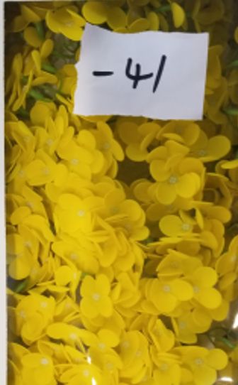 Artesanato com flores de sabão - Jacinto - amarelo