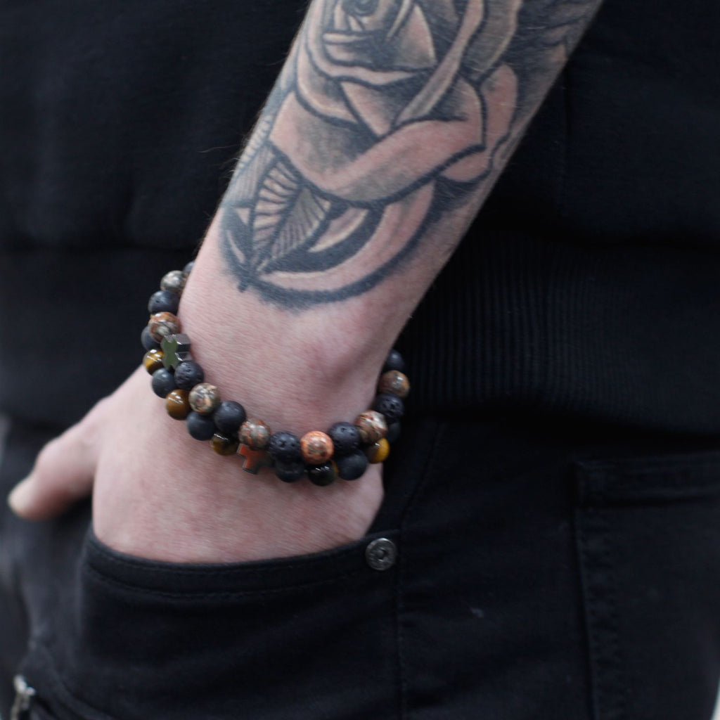 2 Pulseras con Piedras Preciosas - Paz
