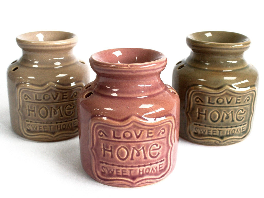 Lrg Quemador de aceite - Gris - Love Home Sweet Home
