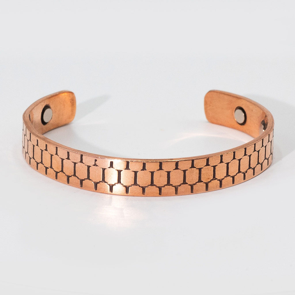 Pulseiras de cobre maciço para homem com ímanes (sortidas)