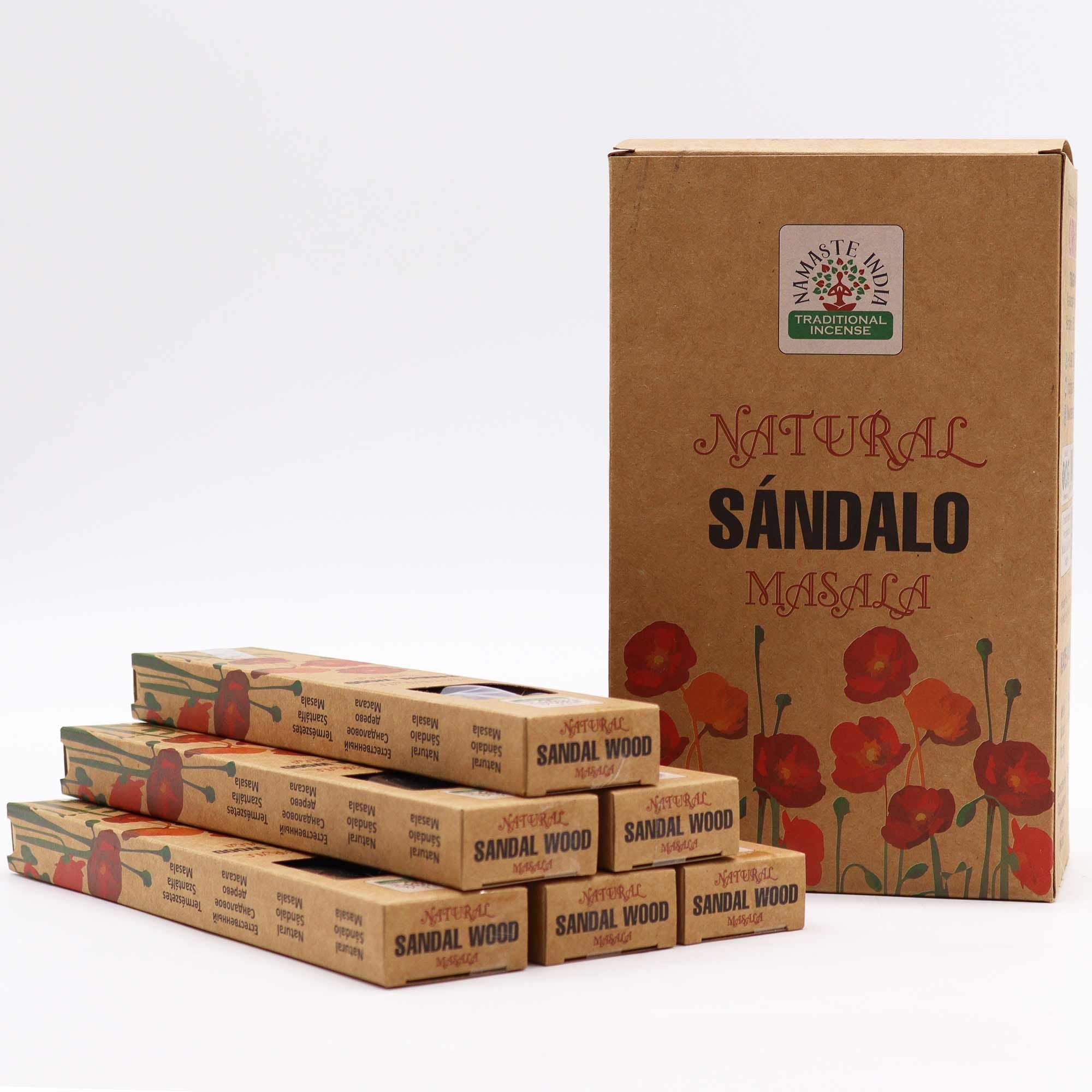 Incienso Botánico Natural Masala - Sándalo
