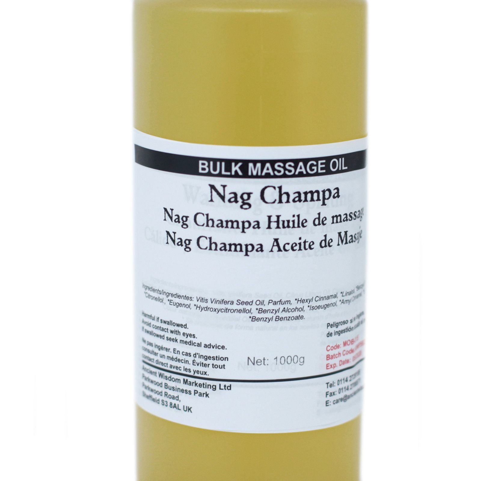 Aceite de Masaje 1kg - Nag Champa