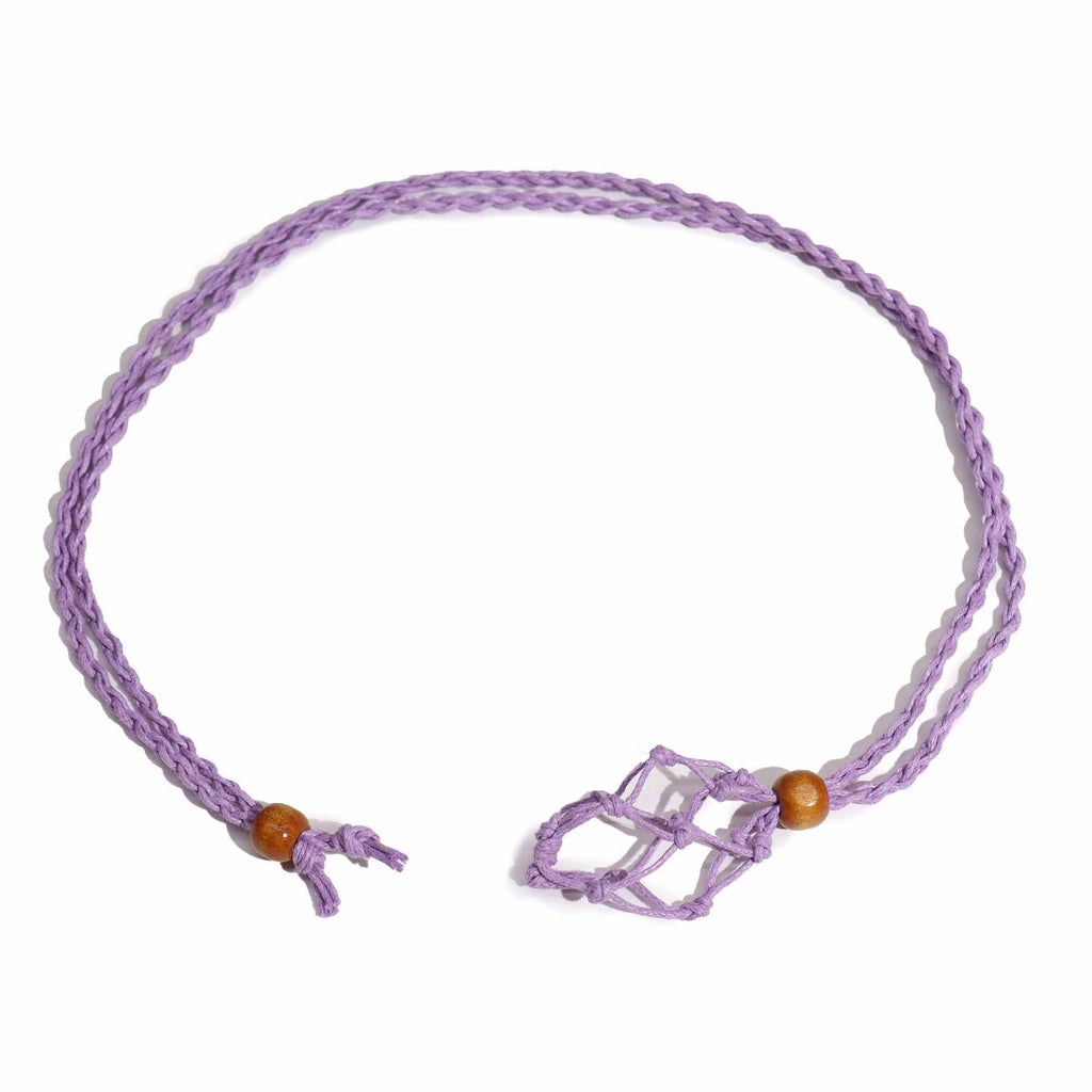 1x Cordones para Collar de Piedras Preciosas 45 cm - Purpura