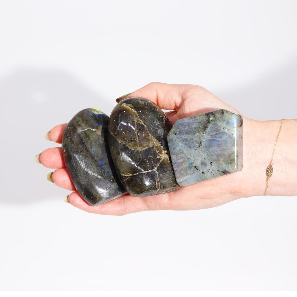 Pedras de Labradorite de Madagáscar - Grave (aprox. 80-168g 40-60mm)