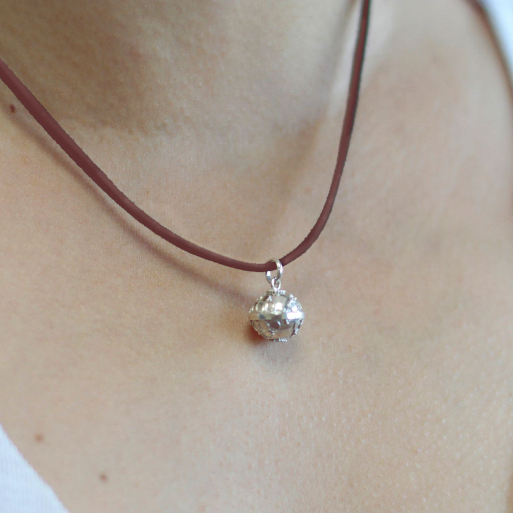 Sino de anjo em prata - Fé - 12 mm