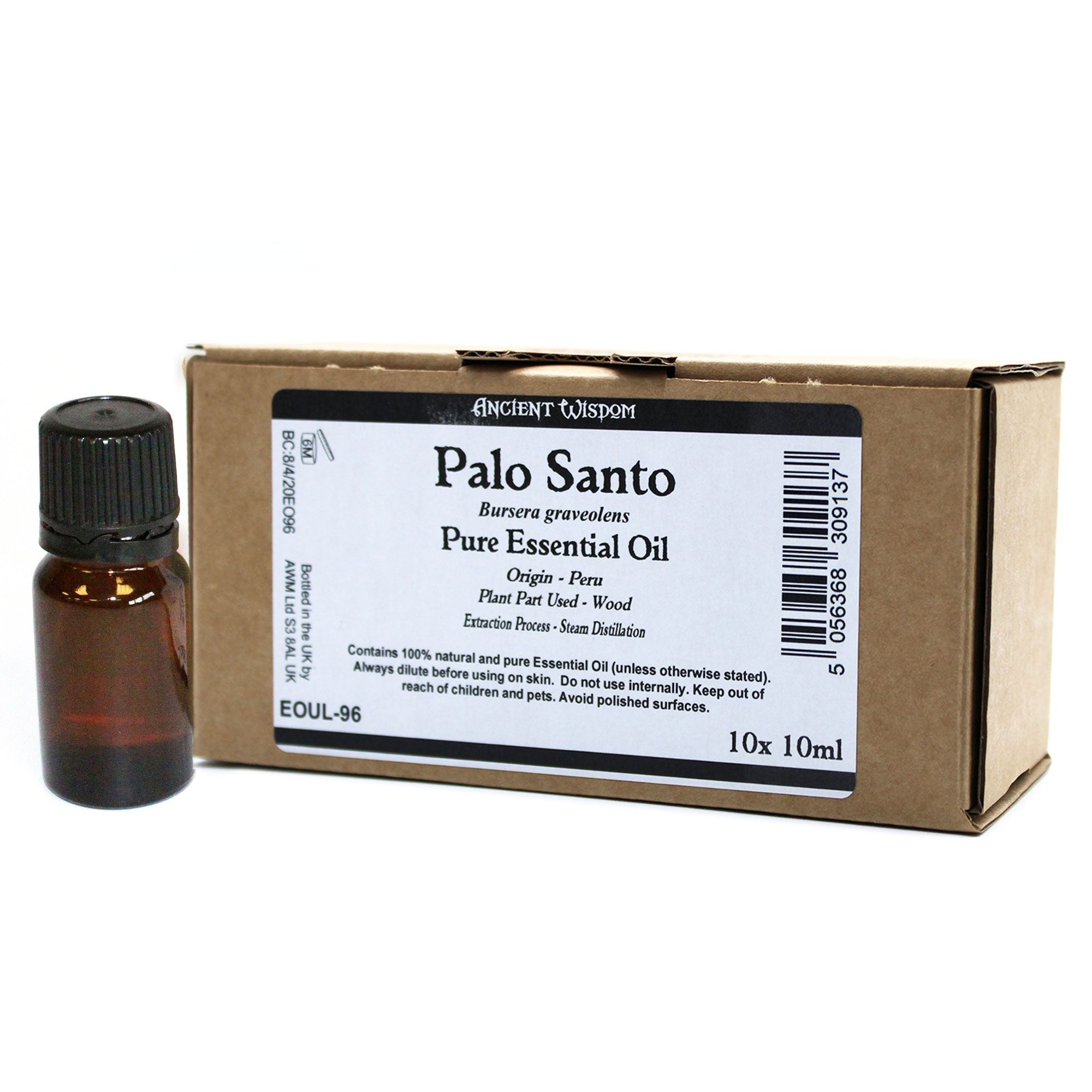 1x Palo Santo Aceite Esencial-10ml - Sin Etiqueta