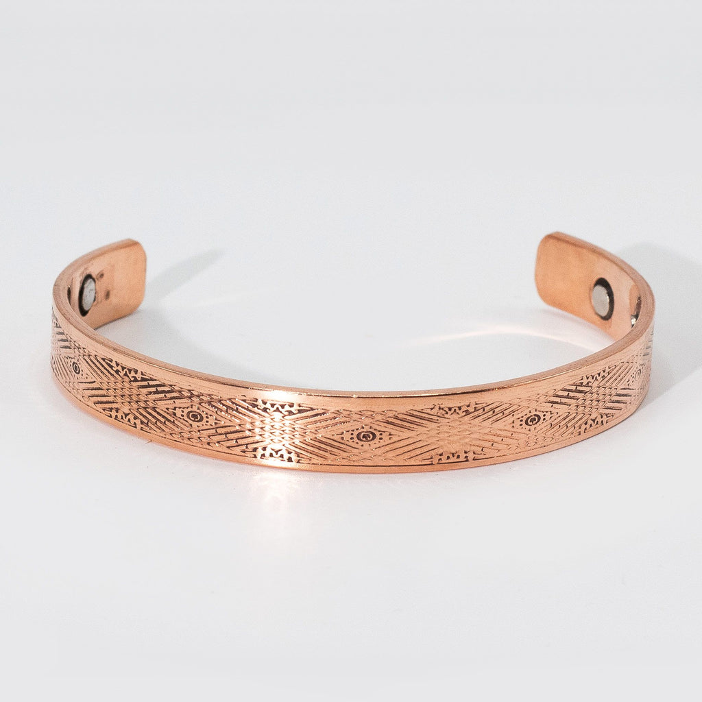 Pulseiras de cobre maciço para homem com ímanes (sortidas)
