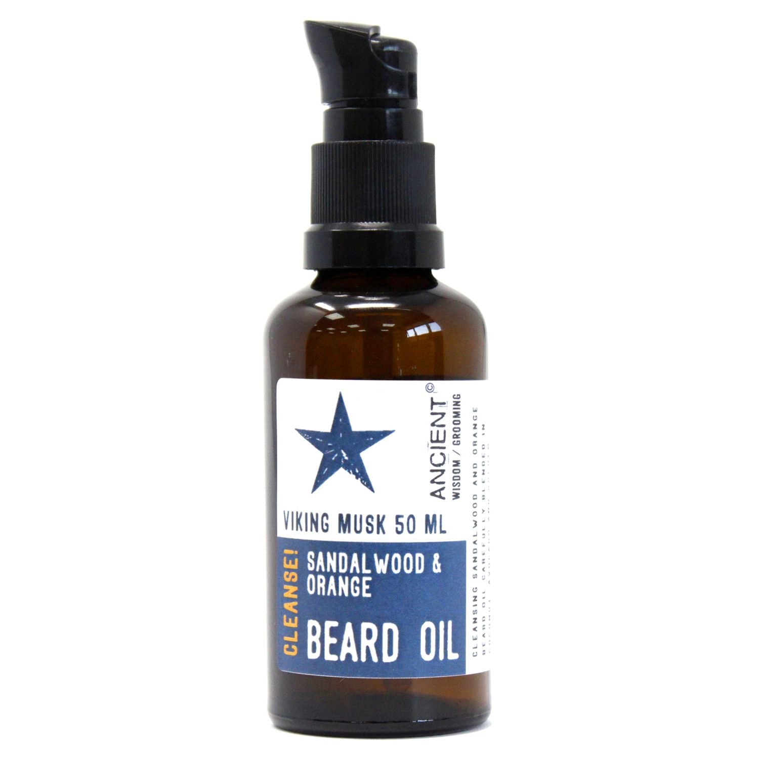 Óleo para barba 50ml - Viking Musk - Clean!