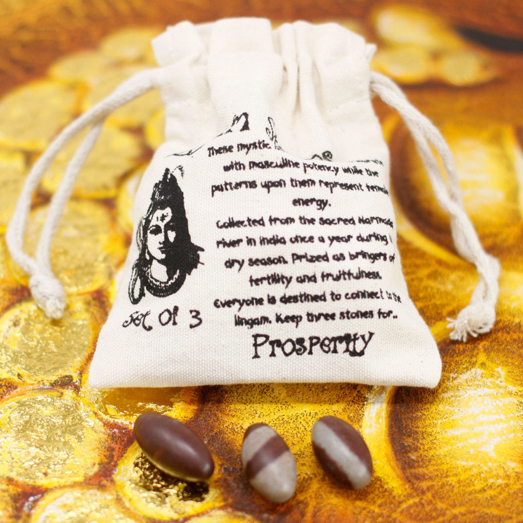 Lingam de una pulgada - 3 piedras