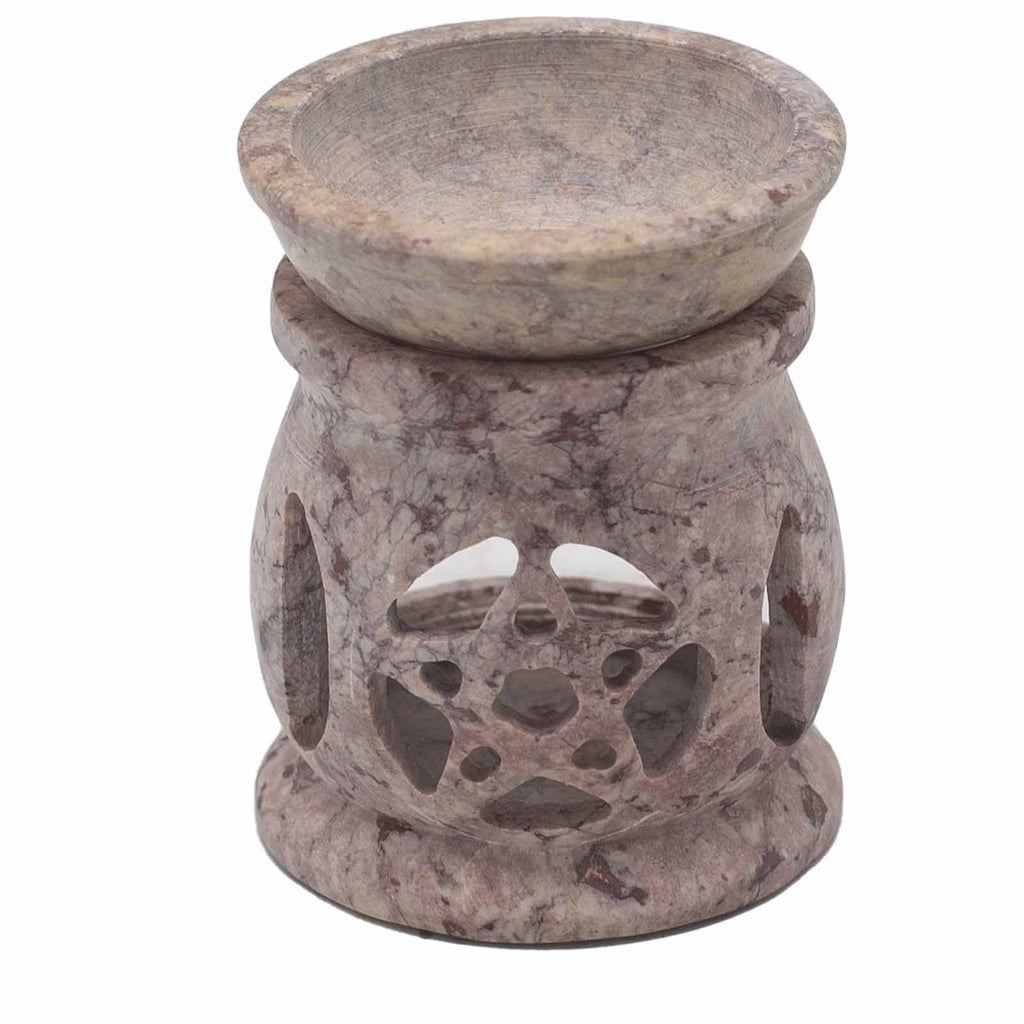Quemador de aceite de esteatita pequeño 8 cm - Pentágono de las Tres Lunas