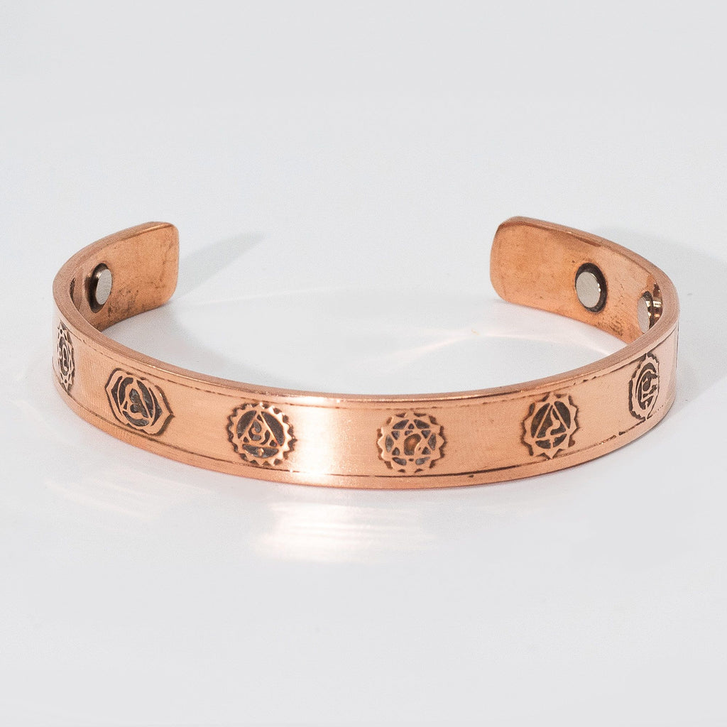 Pulseiras de cobre maciço para homem com ímanes (sortidas)