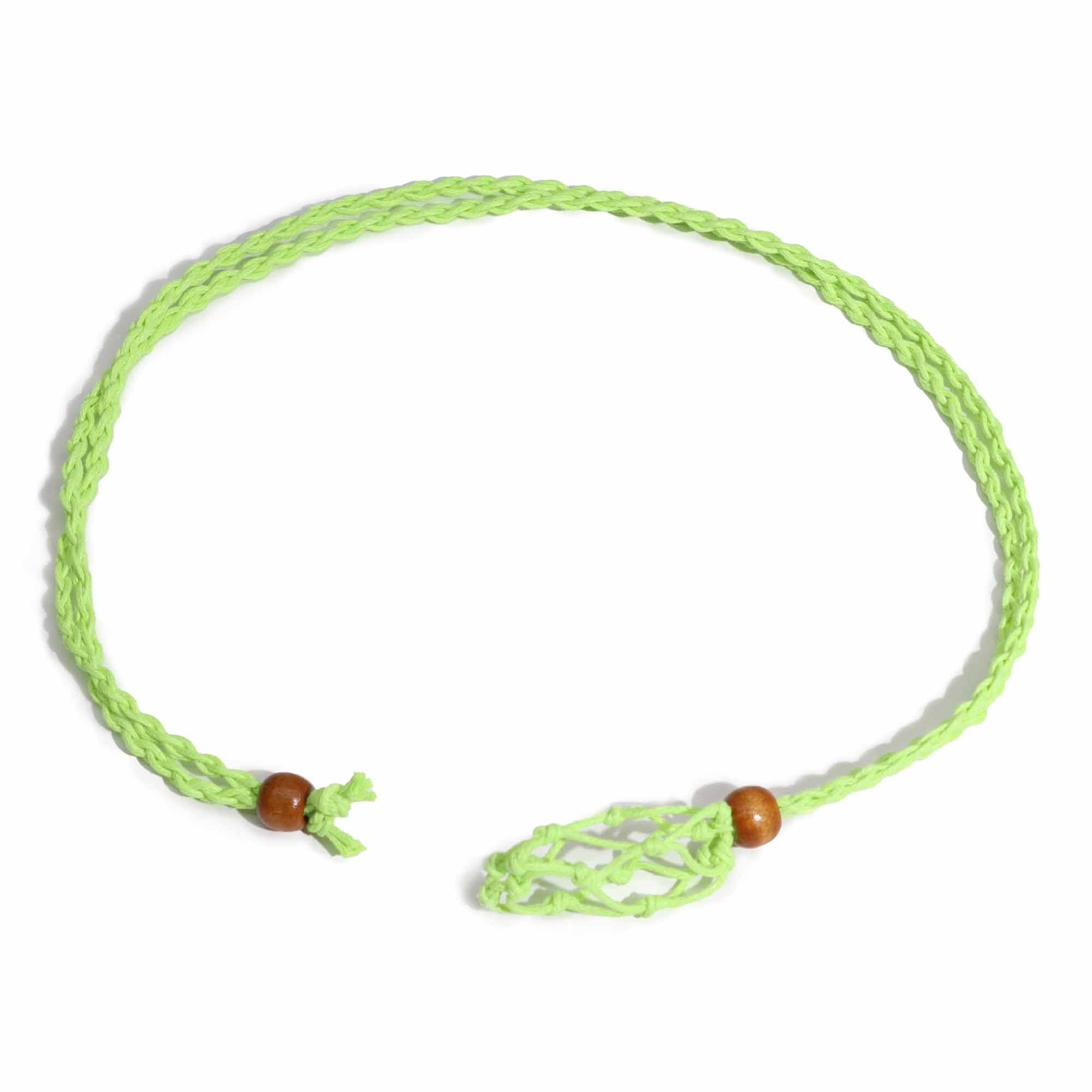 1x Cordones para Collar de Piedras Preciosas 45 cm - Verde