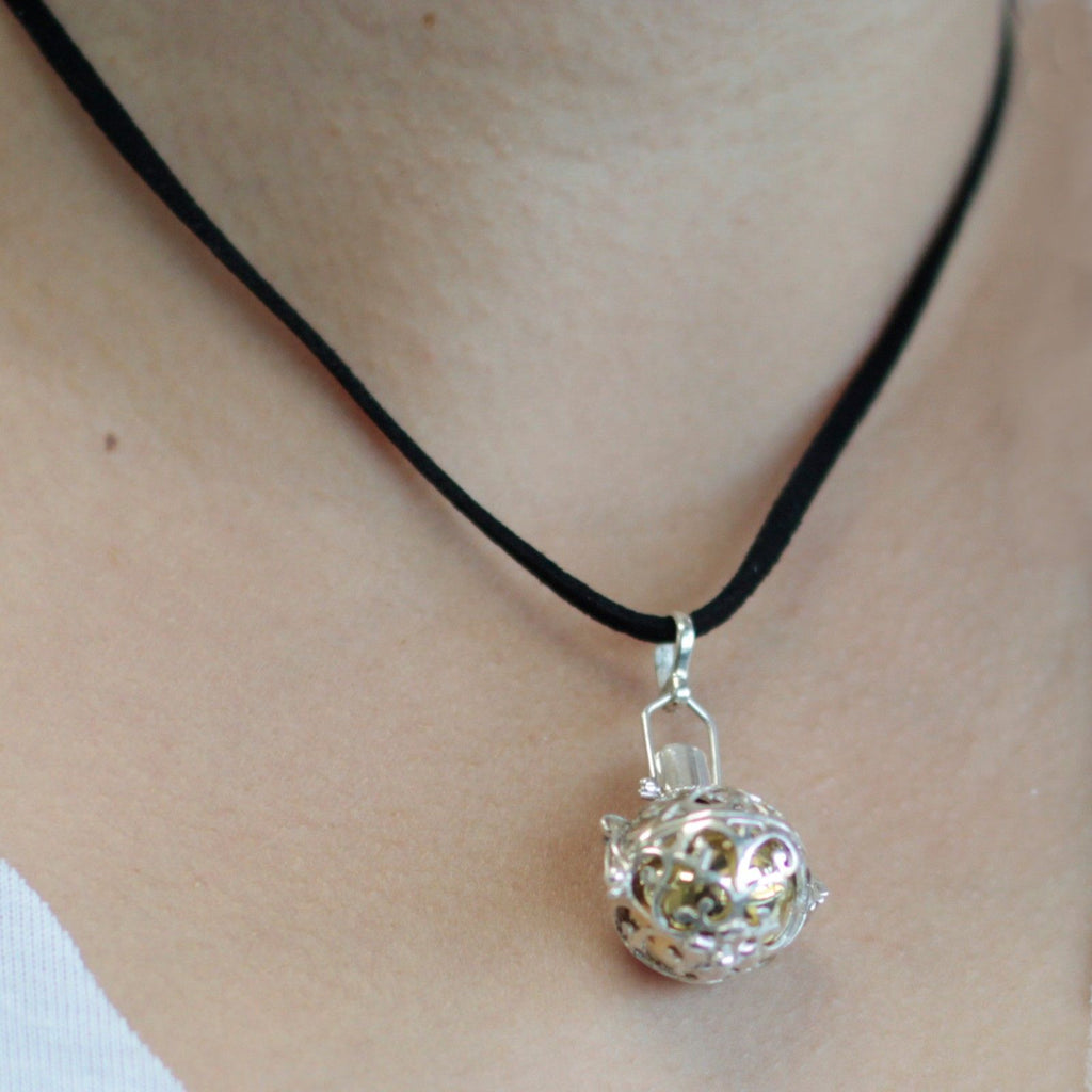 Anjo de Sino de Prata - Noite - 18mm