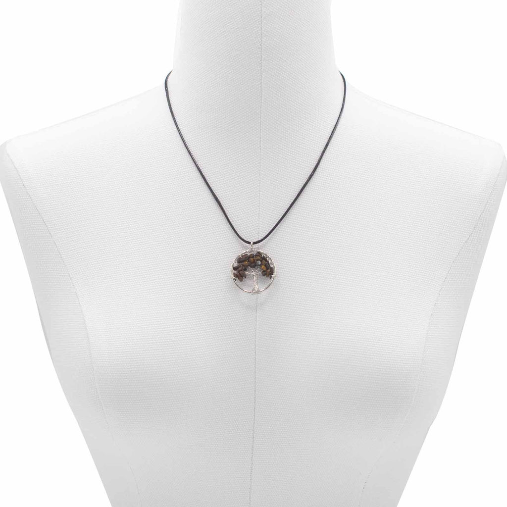 Pendente Árvore da Vida - Olho de Tigre