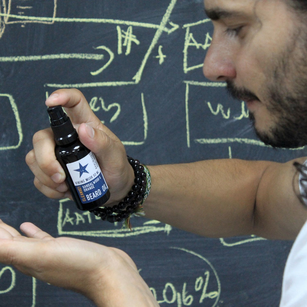 Óleo para barba 50ml - Viking Musk - Clean!