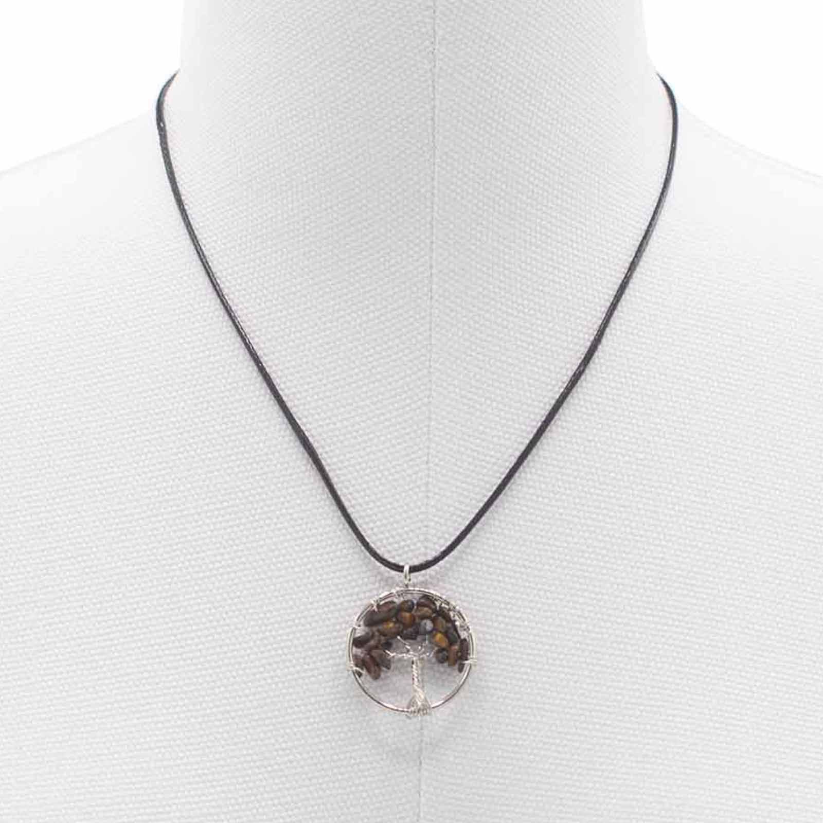 Pendente Árvore da Vida - Olho de Tigre