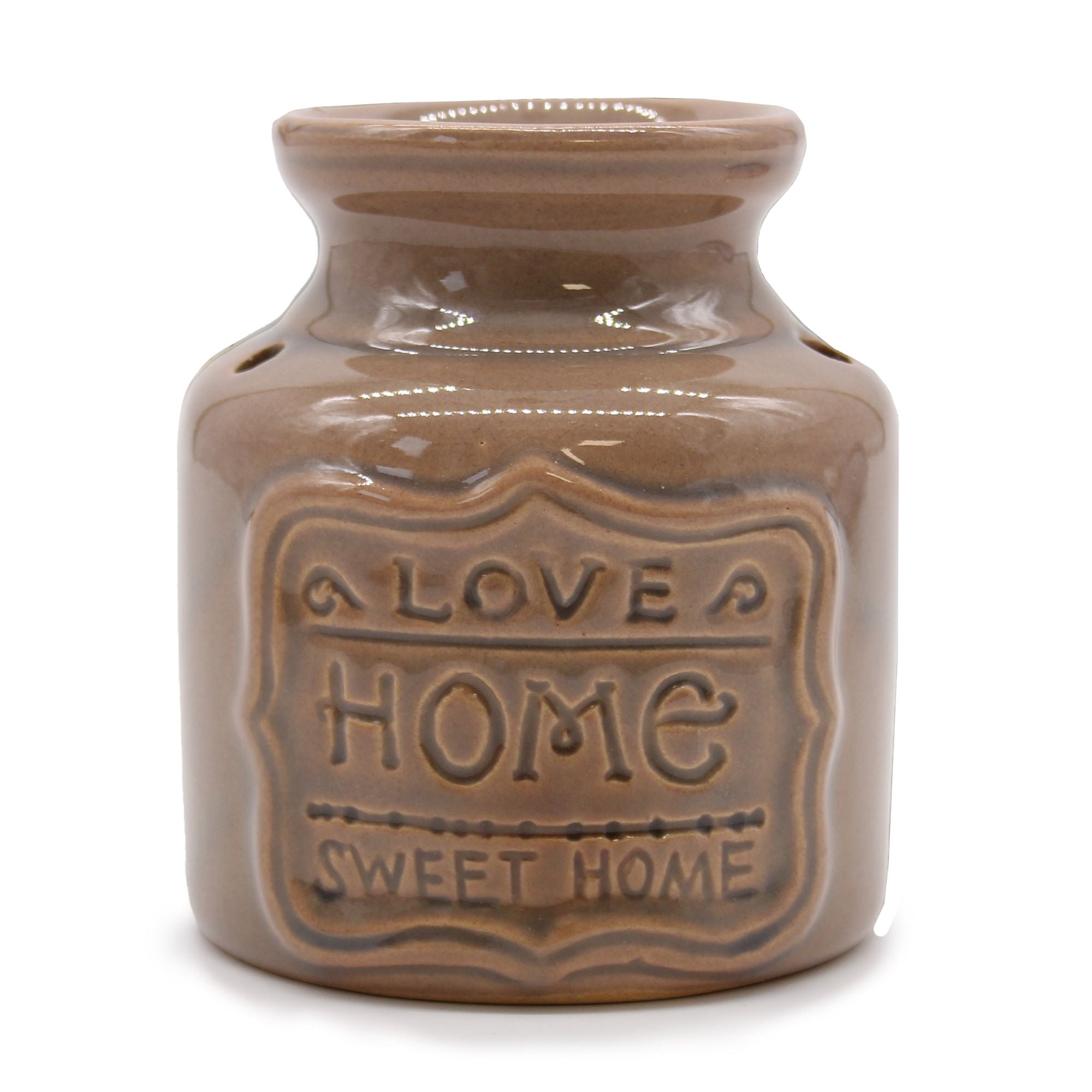 Lrg Quemador de aceite - Gris - Love Home Sweet Home