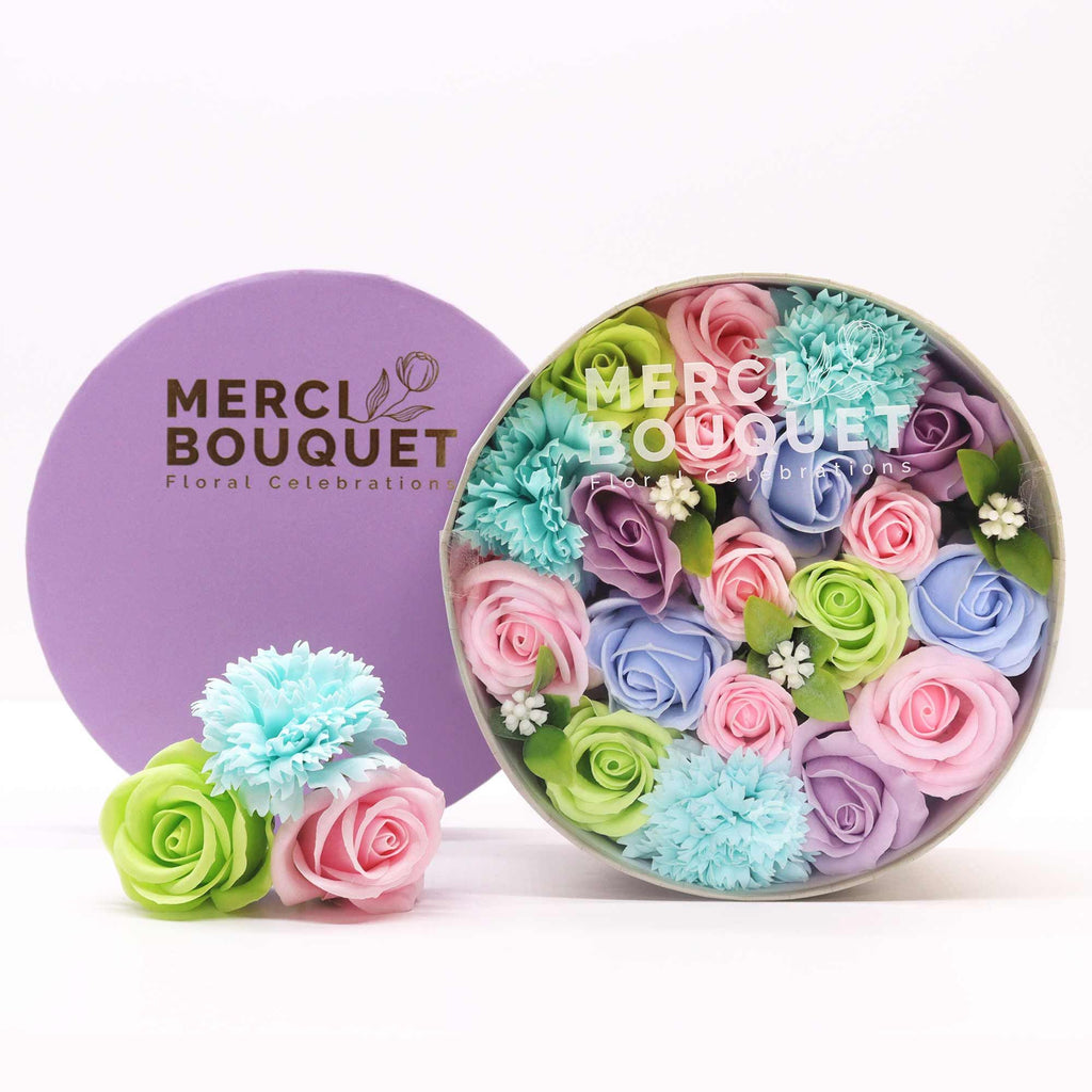 Caixa Redonda - Baby Blessings - Azul