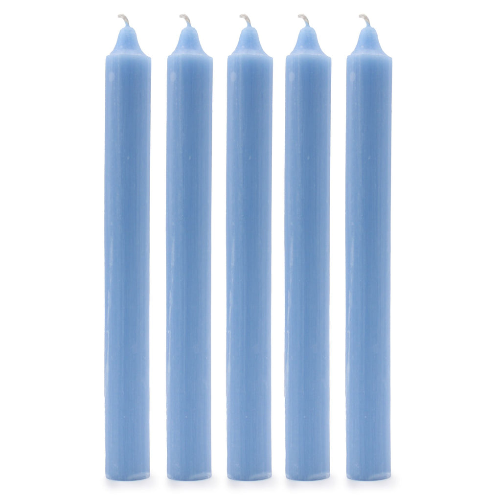 Velas a granel de cor sólida - Azul-marinho rústico - Embalagem de 10