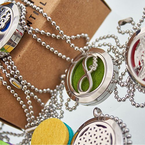 10x Collares difusores de aromaterapia - Relleno reutilizable 30mm