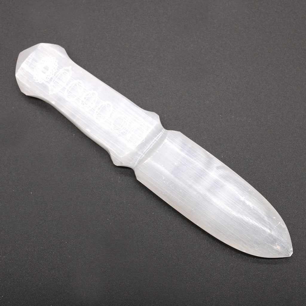 Faca Ritual de Selenite - Chakra