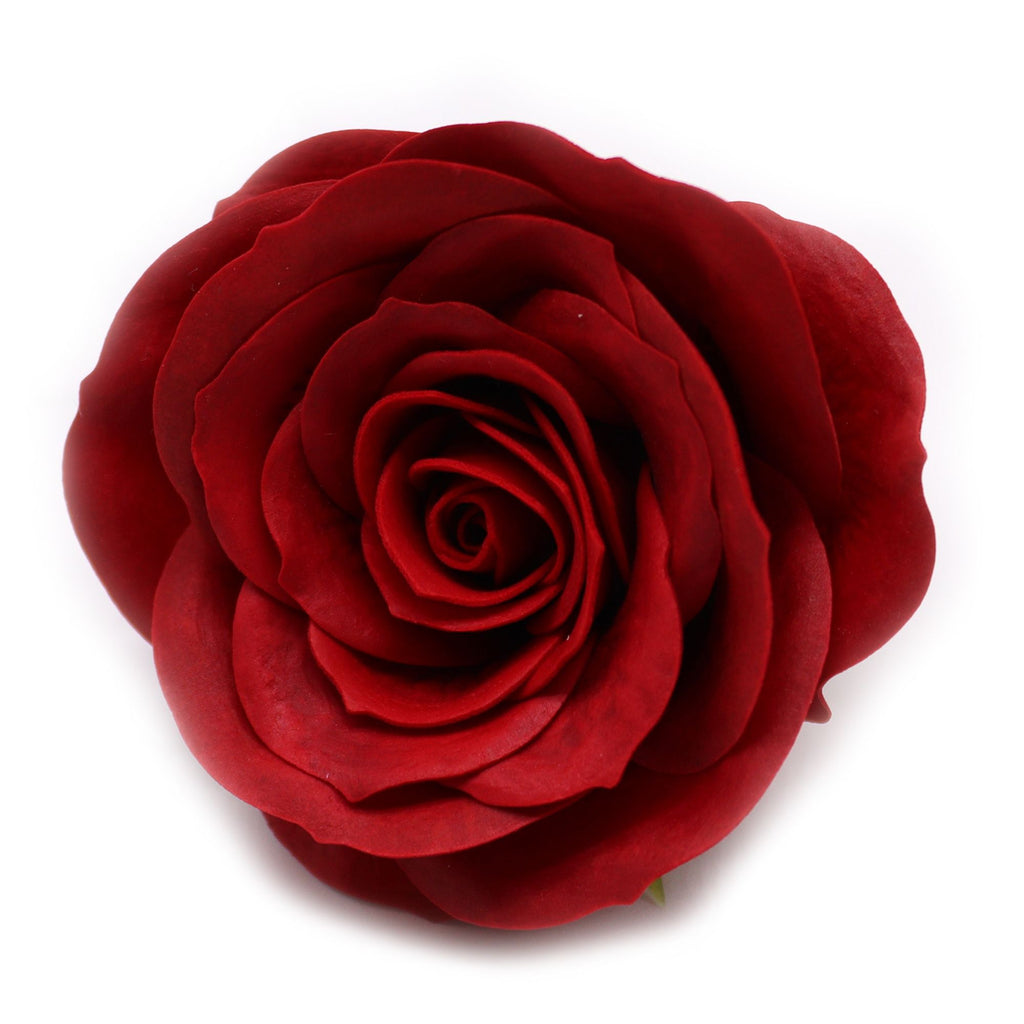 Flor de sabão artesanal - Rosa vintage grande - Escarlate