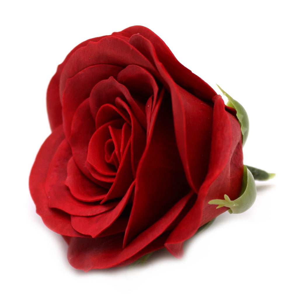 Flor de sabão artesanal - Rosa vintage grande - Escarlate