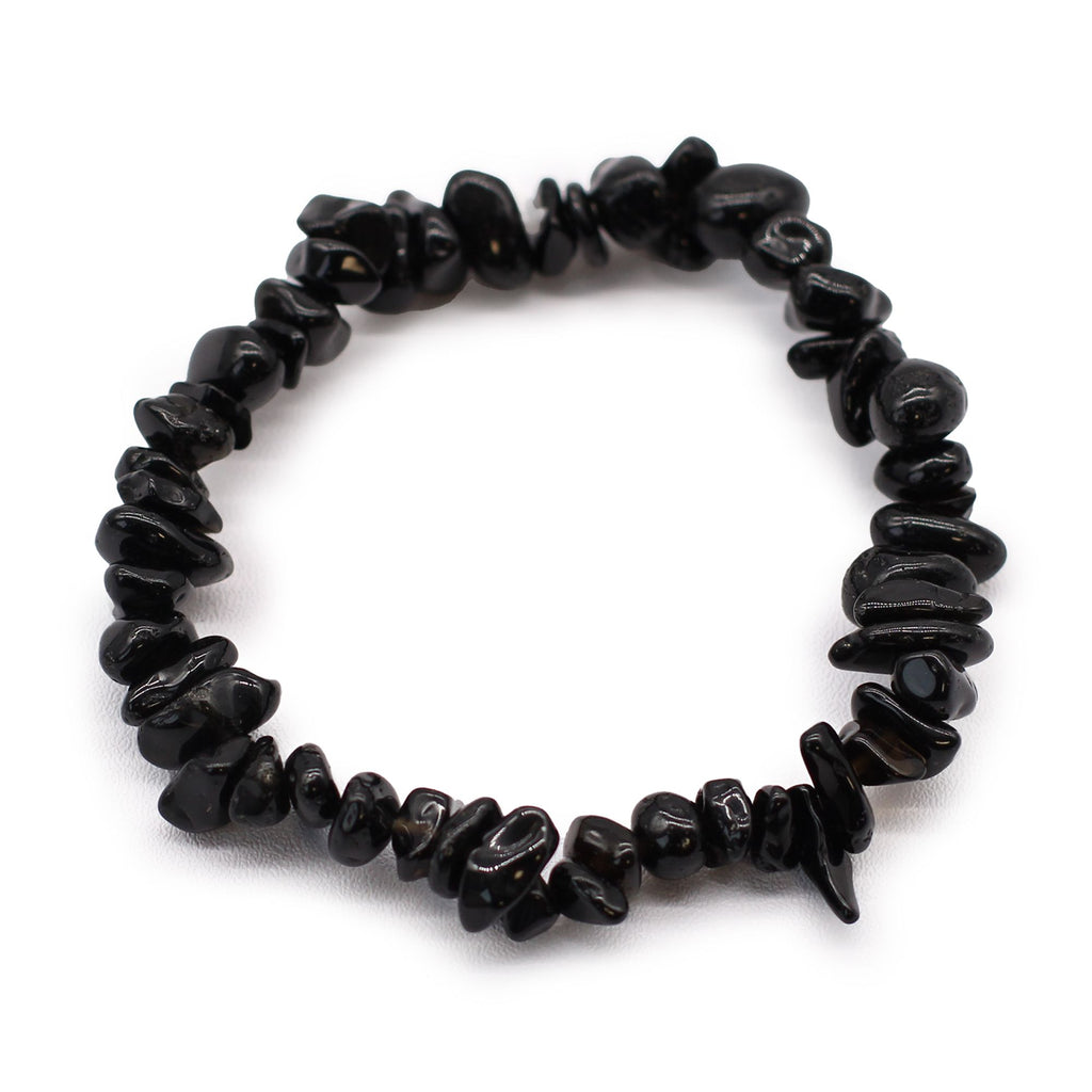 Pulseira Fragmentos de Pedras Preciosas - Ágata Negra