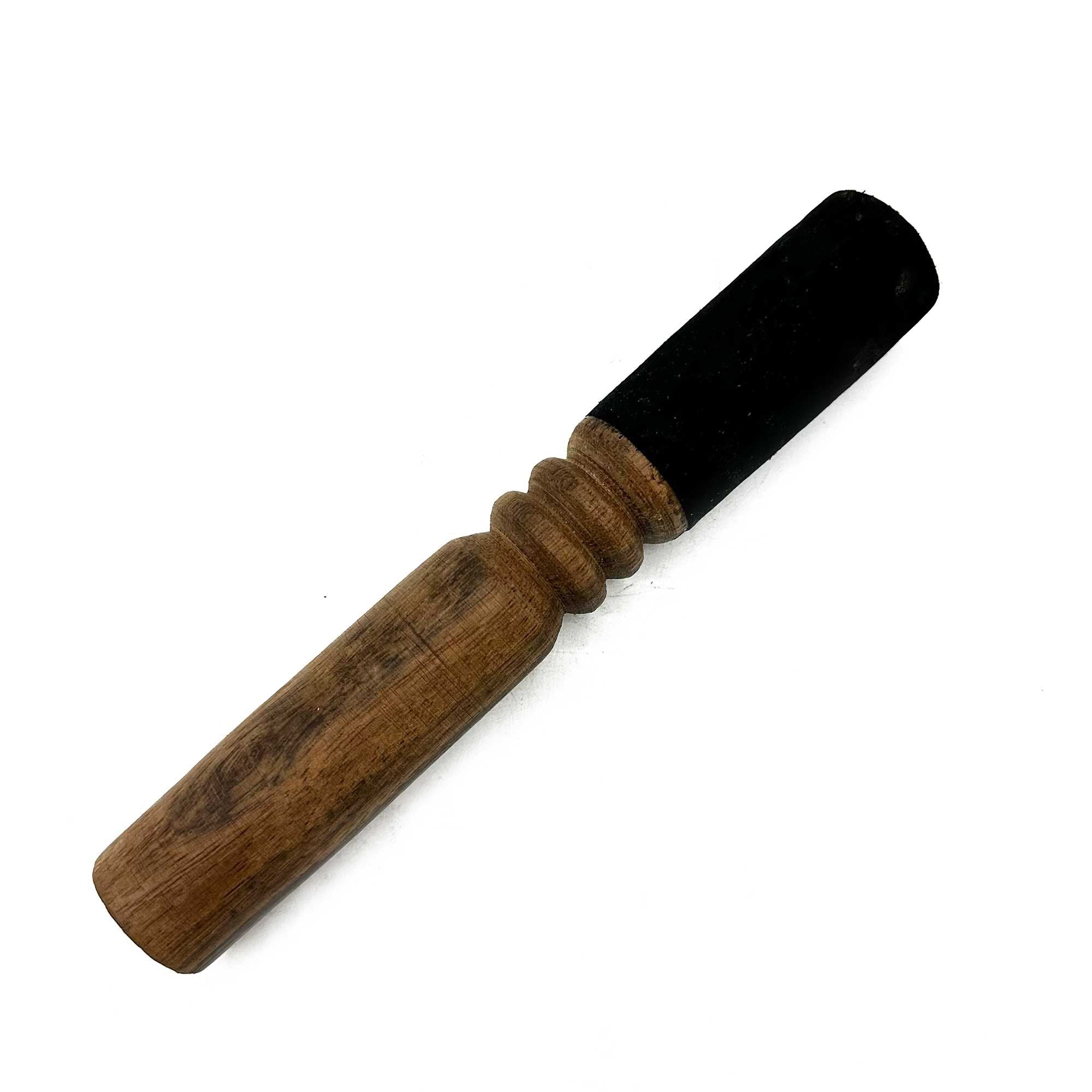 Conjunto de oferta de taça tibetana para canto, batida e gravada à mão - 14 cm - Tara Verde