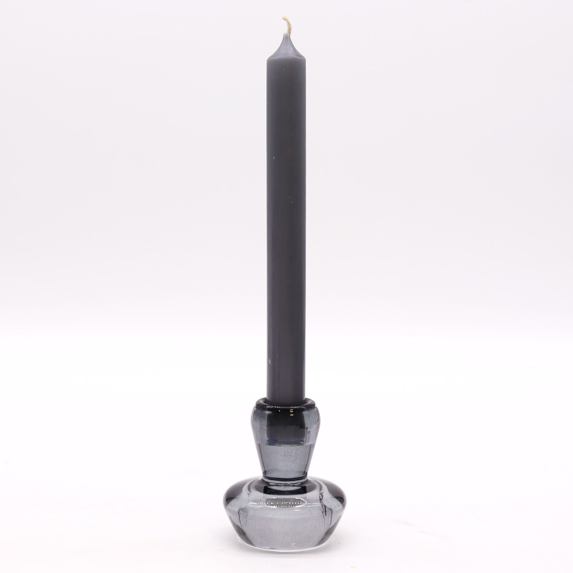 Porta-velas reversível em forma de cogumelo para jantar/chá - Cinza meia-noite