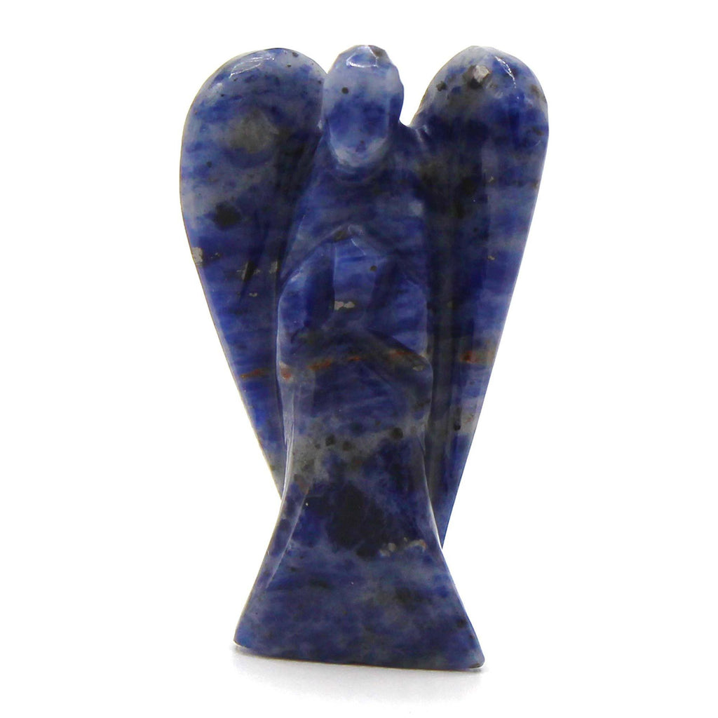 Ángel de piedra preciosa tallada a mano - Sodalita