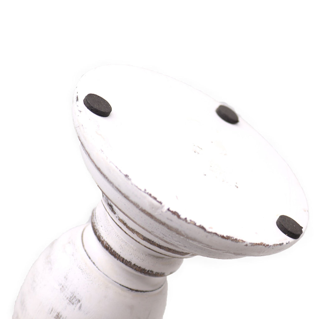 Candelabro clásico - Blanco - 23x10cm - Pequeño