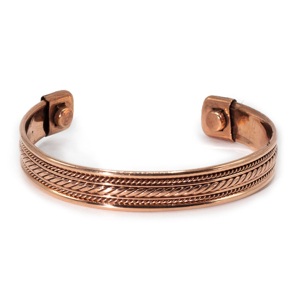 Pulseiras com design de íman e faixa de cobre (sortidas)
