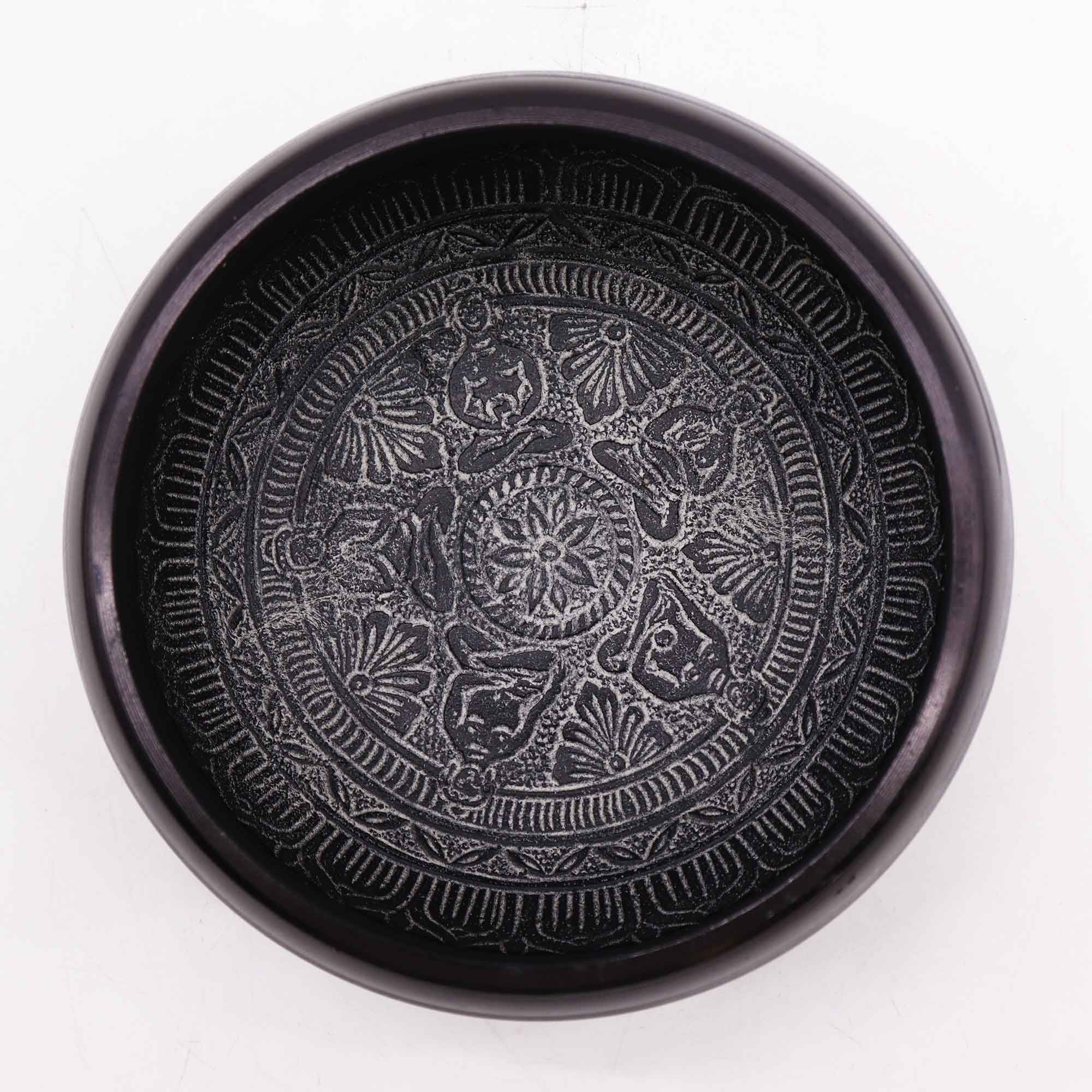 Cuenco tibetano de polvo de tierra - Om Five Buddha - 16cm