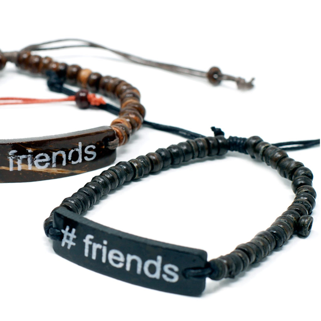 Pulseiras com slogan Coco - #Amigos