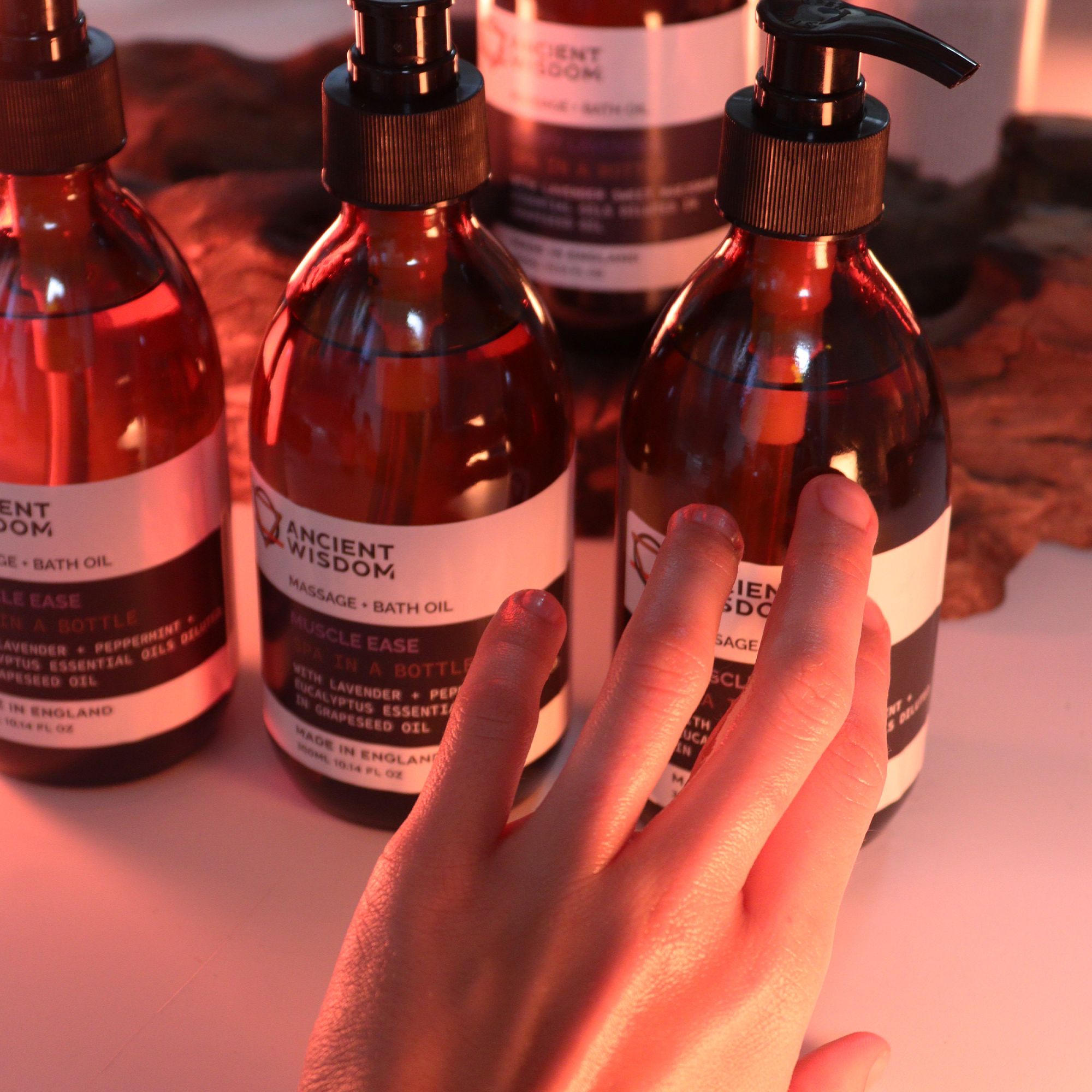 Aceite de masaje y baño de aromaterapia - Alivio Muscular 300 ml