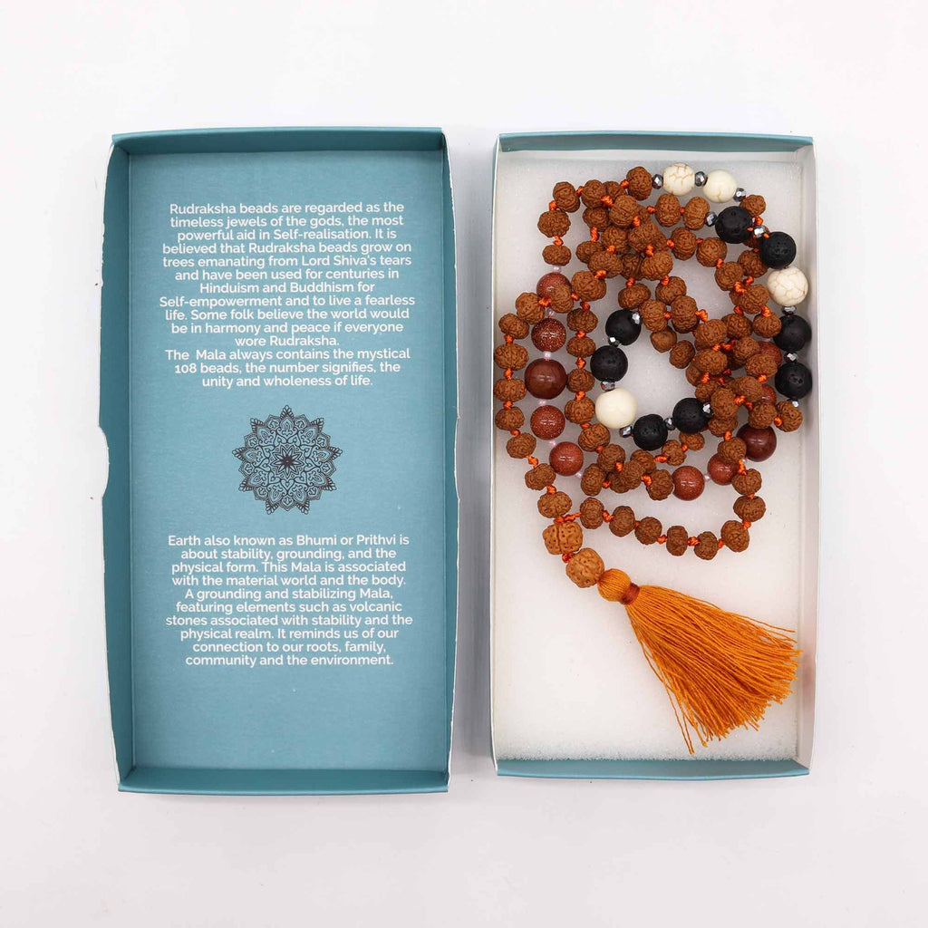 Collar Bali Mala - Elementos de la Tierra
