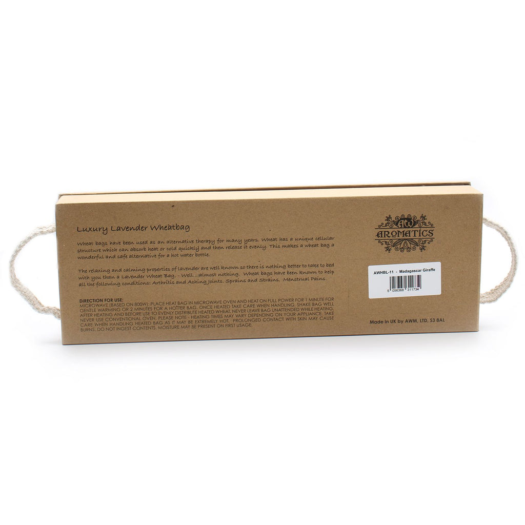 Bolsa de Trigo de Lavanda en Caja de Regalo - Jirafa de Madagascar