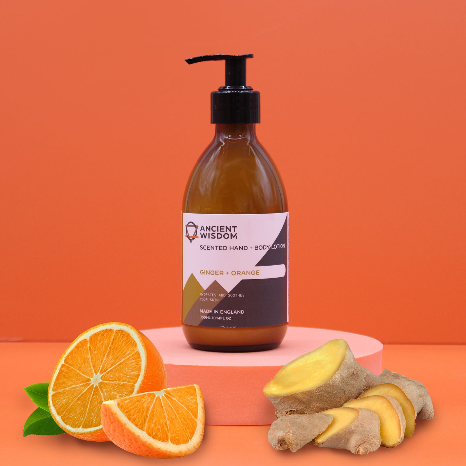 Loção corporal - gengibre e laranja 300ml