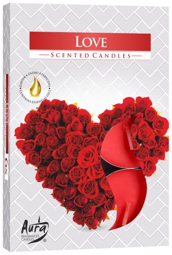 1x Conjunto de 6 Velas Perfumadas - Amor