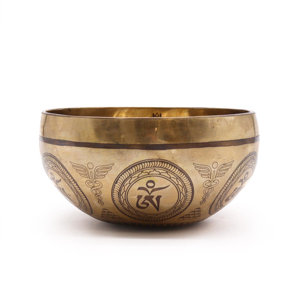 Cuenco Tibetano Curativo Grabado - 16cm - 7 Chakras