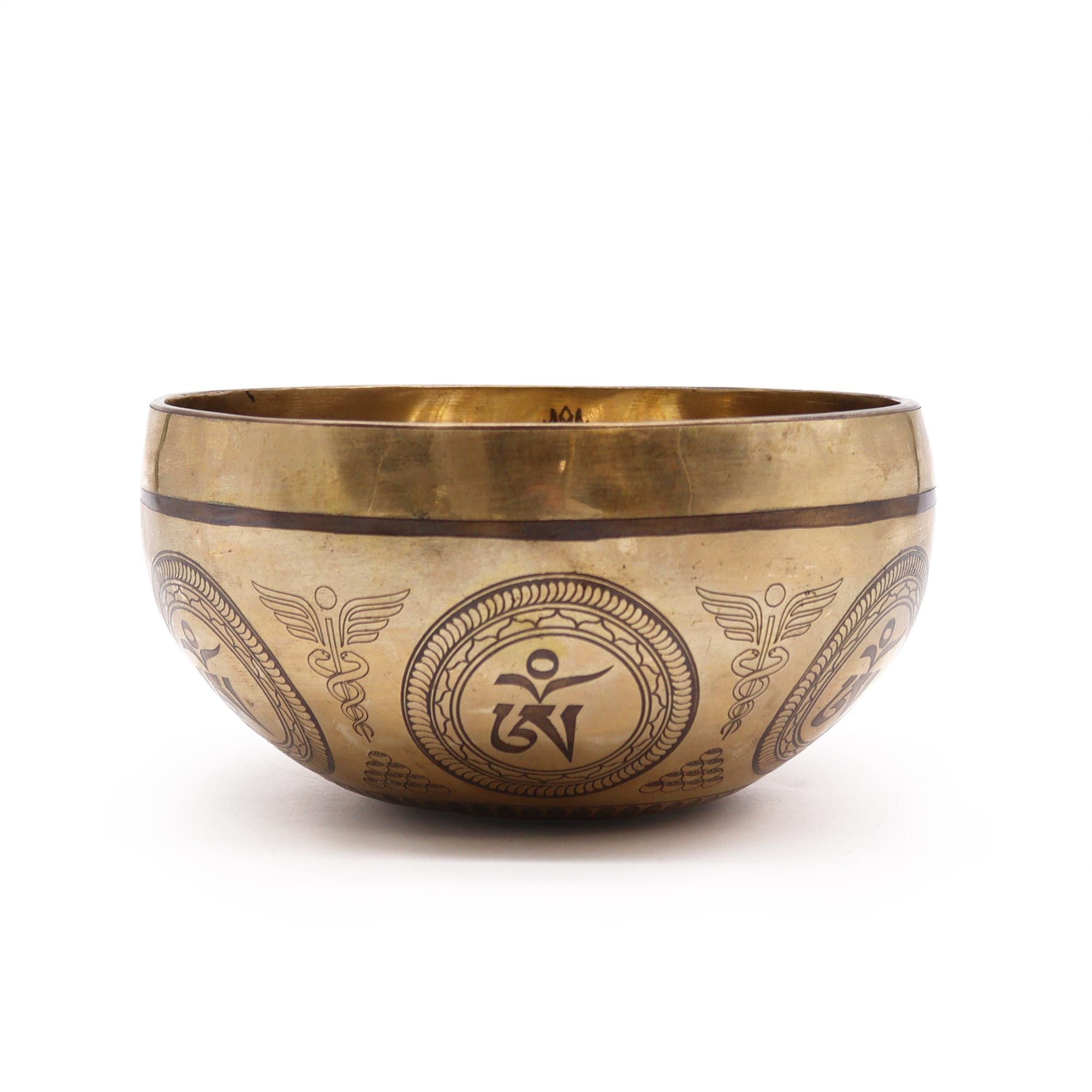 Cuenco Tibetano Curativo Grabado - 16cm - 7 Chakras
