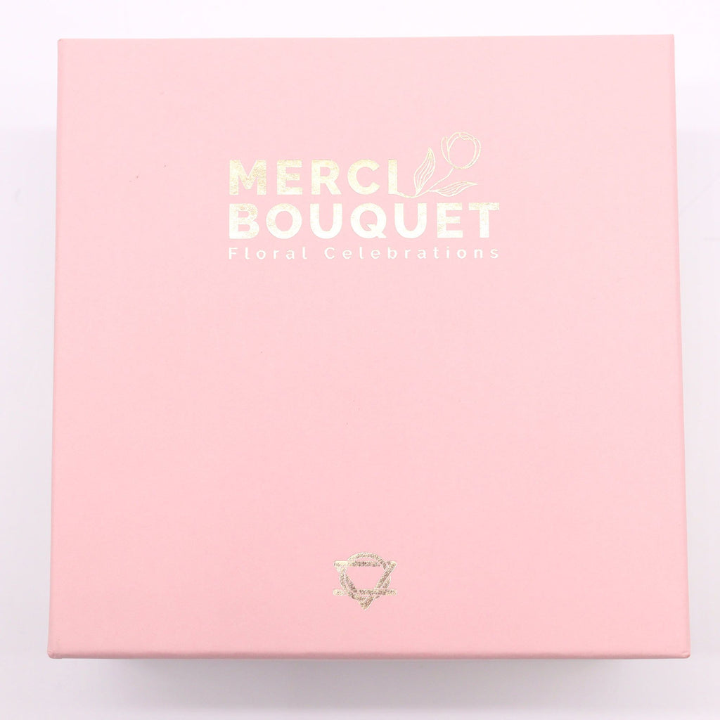 Caixa Quadrada - Bênçãos do Bebé - Rosas