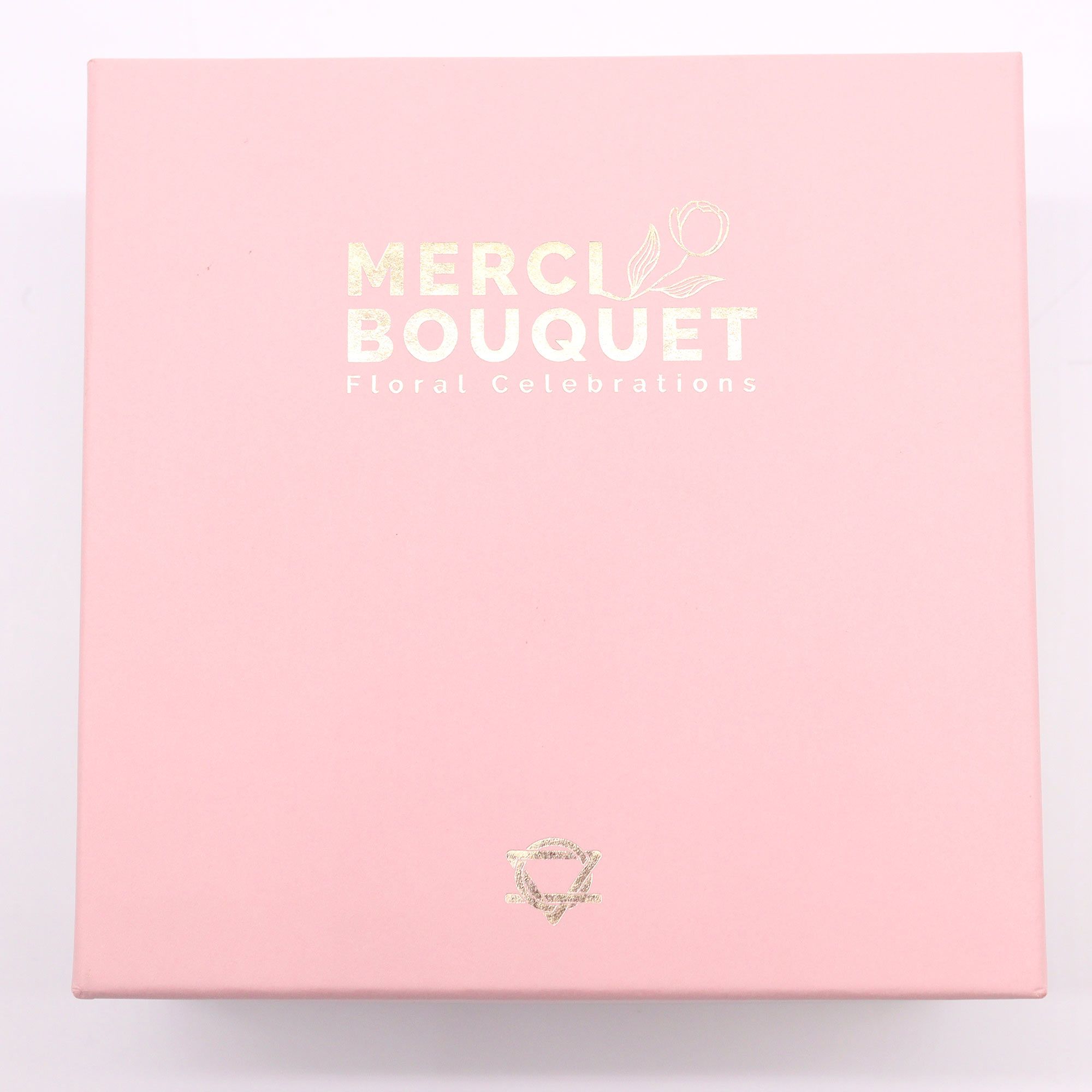 Caixa Quadrada - Bênçãos do Bebé - Rosas