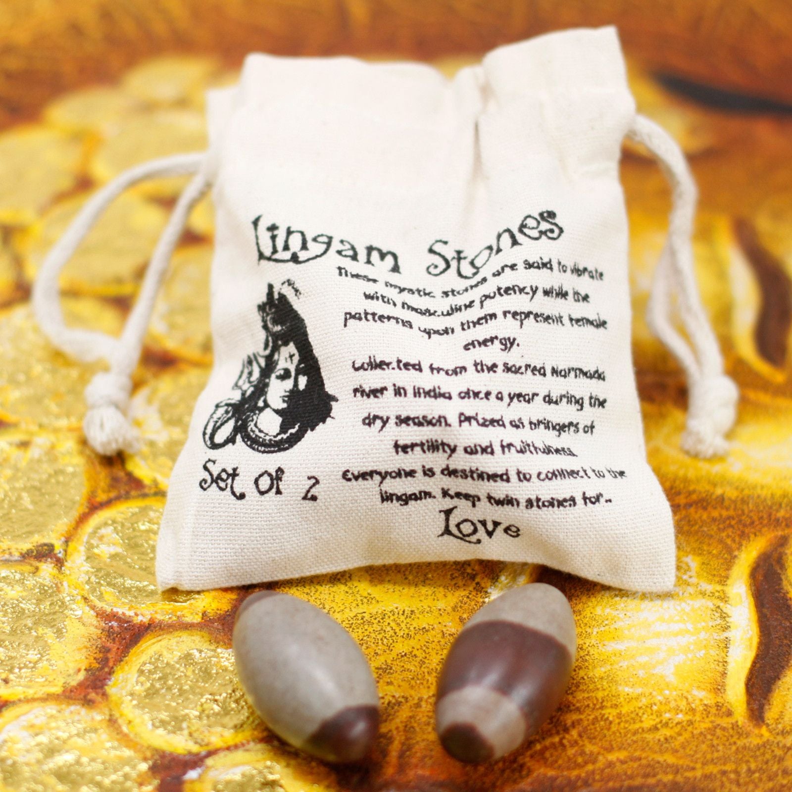 Lingam de dos pulgadas - 2 piedras